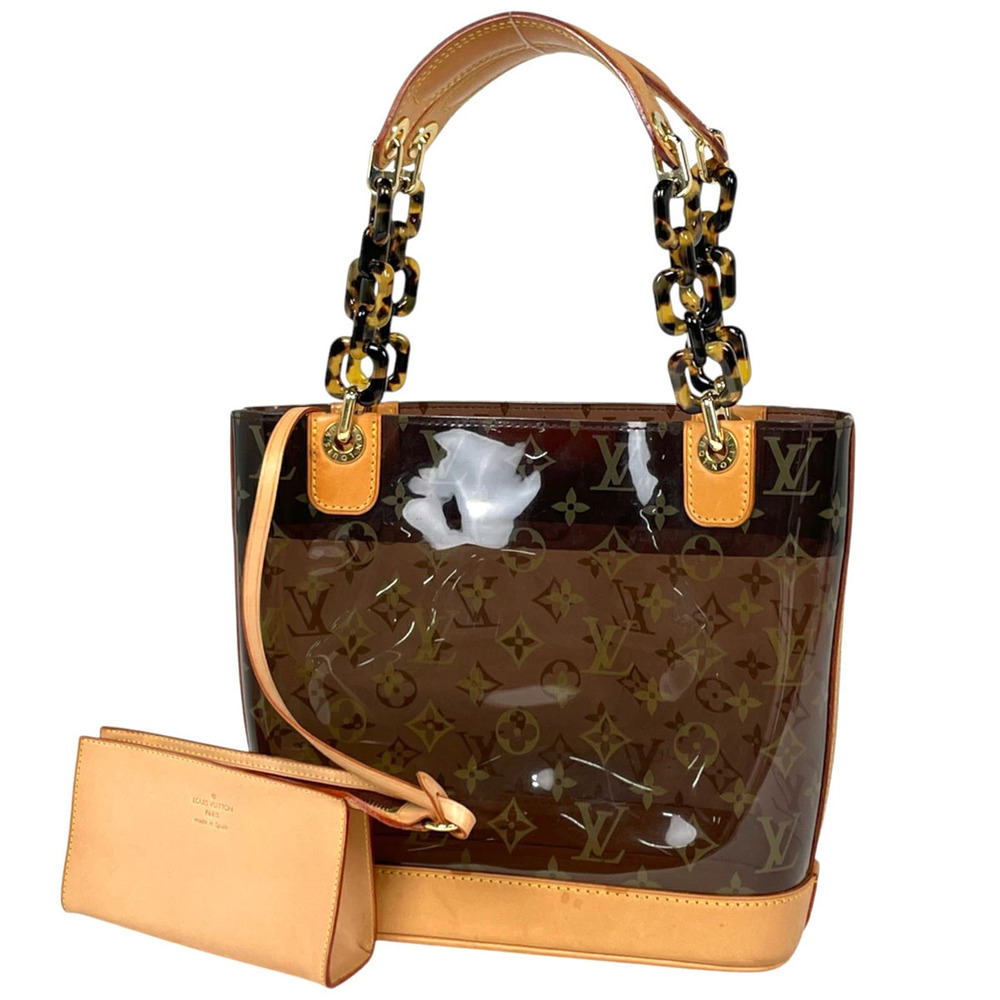 Louis Vuitton Cabas Ambre Tote Bag Monogram Vinyl Brown